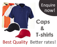 Best quality Tshirts and Caps with branding